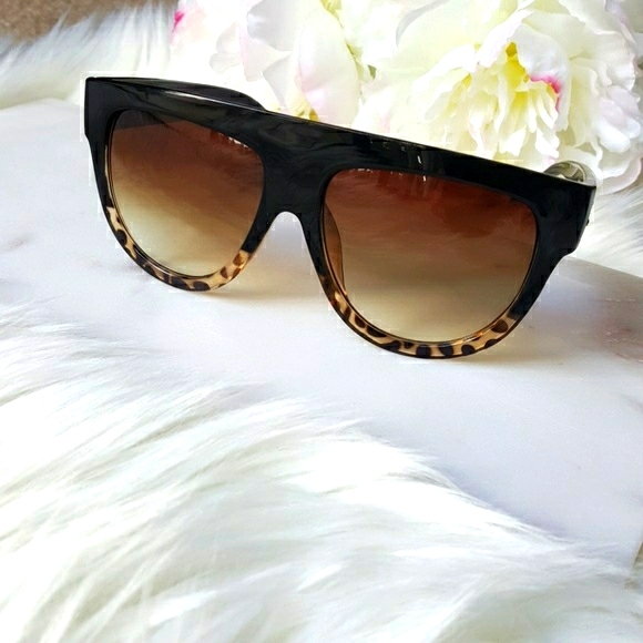🏅5 star rated🎅 Oversized Leopard Sunglasses - Picture 4 of 7